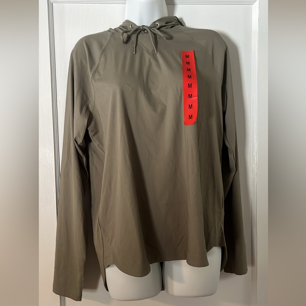 Women's Olive Hooded Sweatshirt